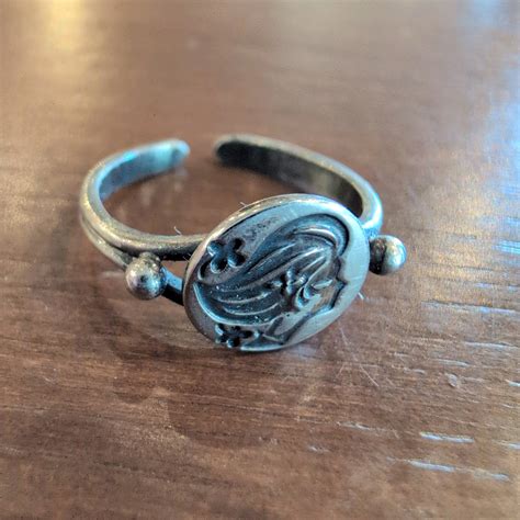 "silver color girl design ring" | NER ネル 下北沢 古着屋 vintage junk art music ...
