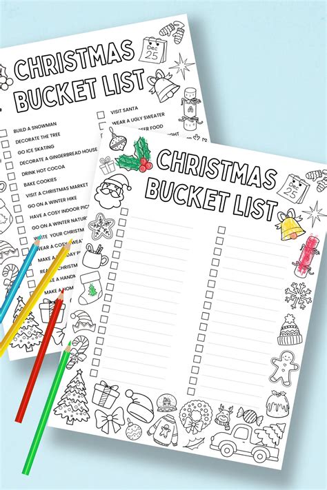 Free Printable Christmas Bucket List — Gathering Beauty