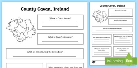 County Cavan Worksheet (teacher made) - Twinkl