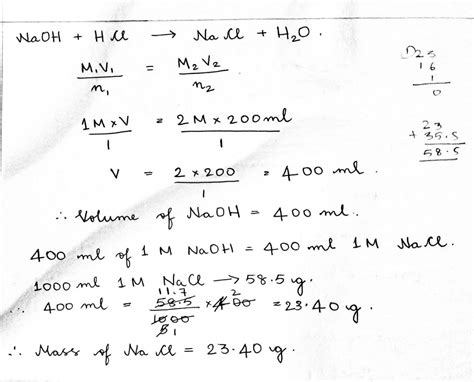 Calculate the volume of 1M aqueous solution of NaOH that is neutralized ...