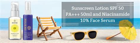 Bioever Sunscreen — SPF 50 PA+++ | Niacinamide 10% | Face Serum for ...