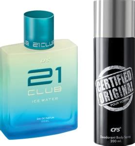 CFS 21 Ice Water EDP Long Lasting Perfume & Certified Black Deodorant ...