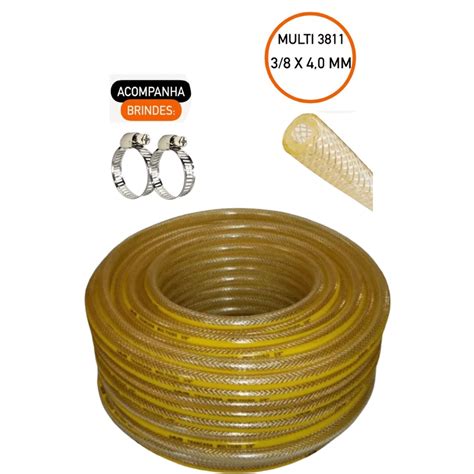 Mangueira Universal p/ Cozinha Trançada Multiuso Parede Grossa 3/8 x ...