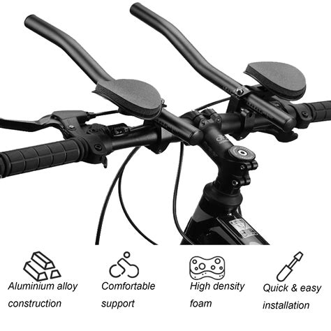 Buy Rest Handlebar Time Trial Bike Aerobar Cycling Aluminium Alloy Arm ...