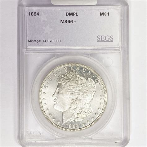 1884 Morgan Silver Dollar SEGS MS66+