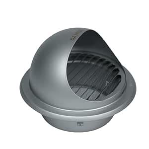 SS304 Stainless Steel External Wall Vent Cowl, 200mm (8 Inch) Powder ...