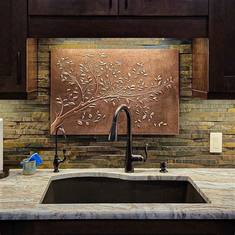 Amazon.com: Natuross Kitchen Backsplash, Tree Branches with Leaves ...