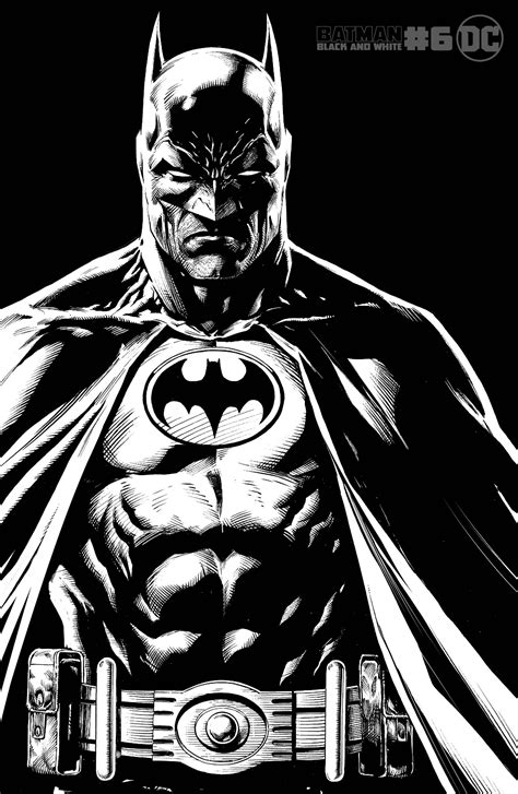 Batman Black And White Comic Logo