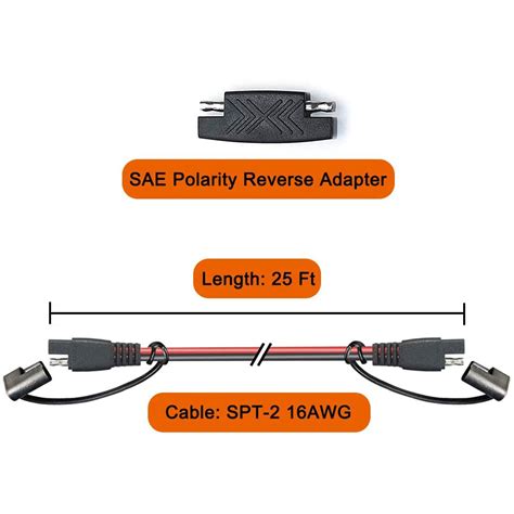 Buy OYMSAE 25Feet SAE to SAE Extension Cable Quick Disconnect Connector ...
