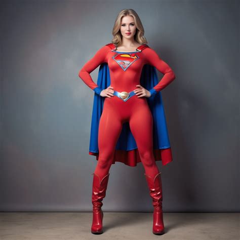 supergirl red bodysuit costume by caranae on DeviantArt