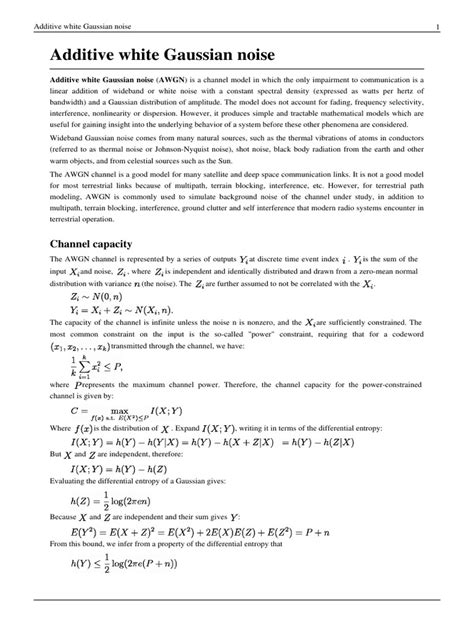 Image result for Additive White Gaussian Noise Tutorial