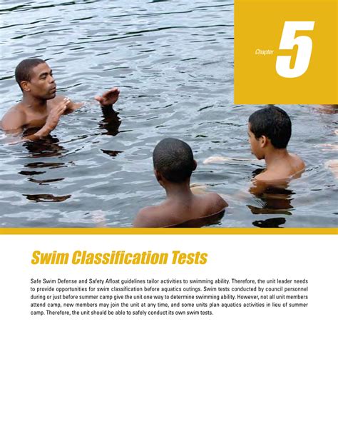 BSA Swim Classification Test Guidelines - DocsLib