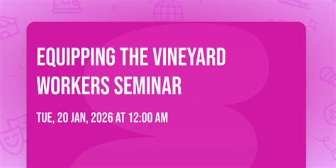 EQUIPPING THE VINEYARD WORKERS SEMINAR, San Juan - Lapog, Ilocos Sur ...