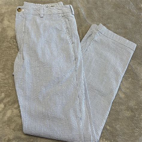 Vineyard vines Mens Seersucker pants size 34x32 - Depop