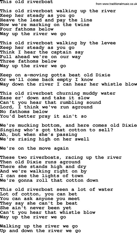 Riverboat Song Lyrics