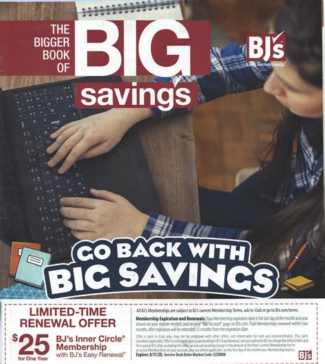 BJ's Wholesale Club membership renewal $25 AC