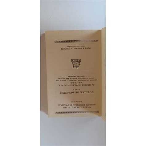 Outline of Business Part I and II by George Rowland Collins 1929 » Salvage Antiques Vintage Etc.