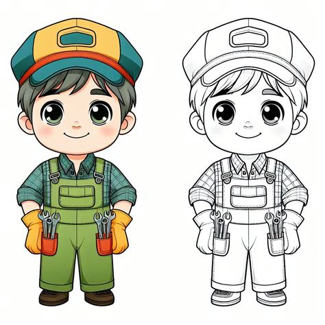 Mechanic Coloring Pages 的图像结果