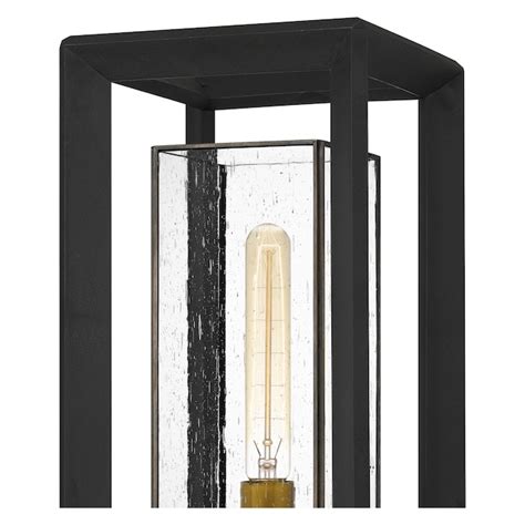 Quoizel Infinger 17.5-in Earth Black Industrial Outdoor Light Post ...