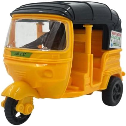Ohotoys Premium Auto Rickshaw Toys for Kids with Pull Back Action ...