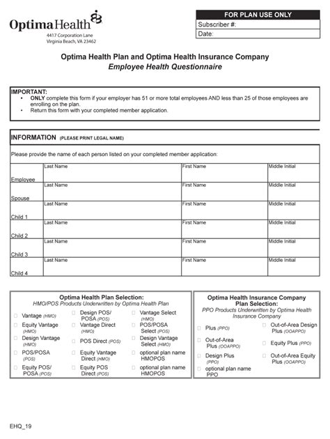 Employee Health Questionnaire - Blank Fillable Template | Fill Out ...