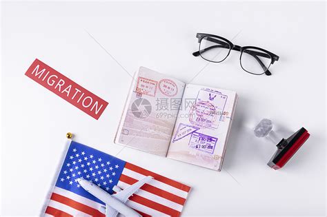 移民国外留学出国签证visa盖章高清图片下载-正版图片501424362-摄图网