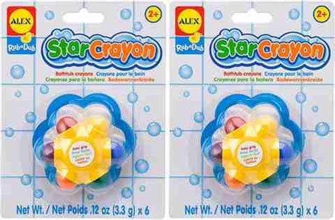 Flipkart.com | Alex Toys Rub A Dub Star Crayon 2-Pack