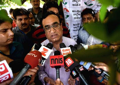 Ajay Maken talks to press