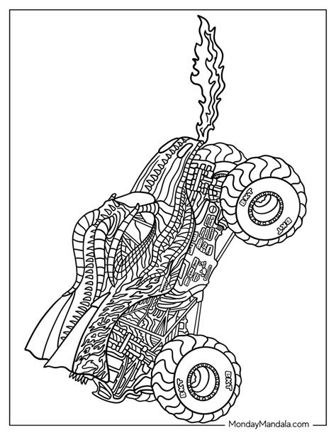 20 Monster Jam Coloring Pages (Free PDF Printables)