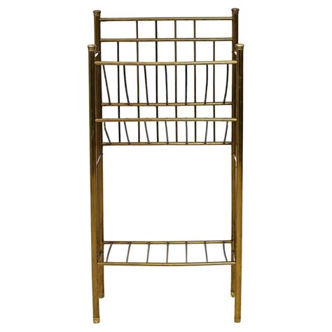 Vintage Metal Magazine Rack For Sale at 1stDibs