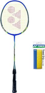YONEX Nanoray 6000i With Grip (19-24 lbs, 89 gms) Blue Strung Badminton ...