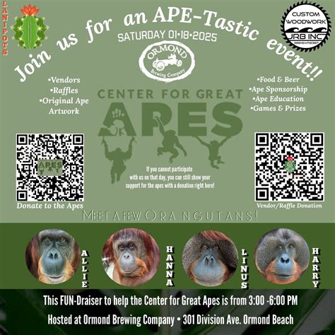 FUNdraiser for the APES!, Ormond Brewing Company, Ormond Beach, 18 ...