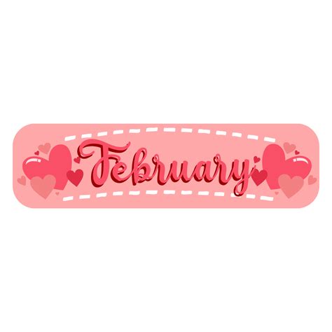 A colorful clipart image featuring the word 'February' surrounded by ...