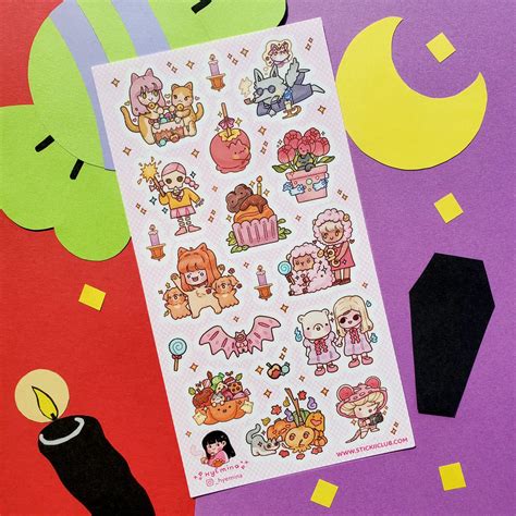STICKII Cutie Halloween Bash Sticker Sheet – Little Craft Place