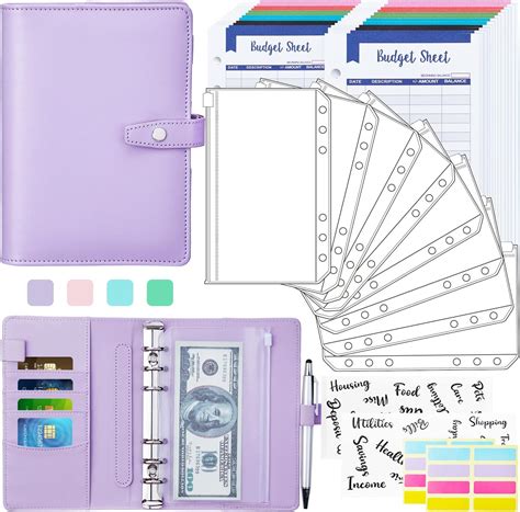 Buy Budget Binder - 37PCS Money Saving Binder,Cash Envelopes for ...