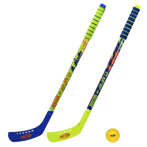 Franklin Sports NERF Proshot Kids Hockey Sticks+Ball Set-2 Player Youth ...