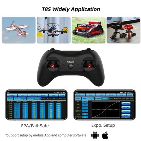 Radiolink D460 RC Airplane RTF – Byme-DB Gyro, Brushless, T8S Transmit ...