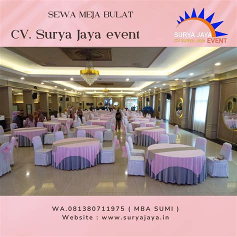 Sewa Meja Bulat Tanjung Banyusari Karawang