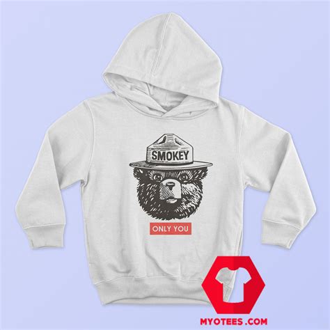 Smokey The Bear Only You Graphic Unisex Hoodie | myotees.com