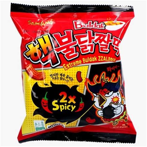 Samyang Chips Cracker- Hot Chicken Flavor Rice Cake - Buldak Zzaldduk ...