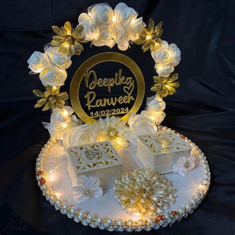 It's a Match Personalized Wedding Engagement Platter, Ring Plate ...