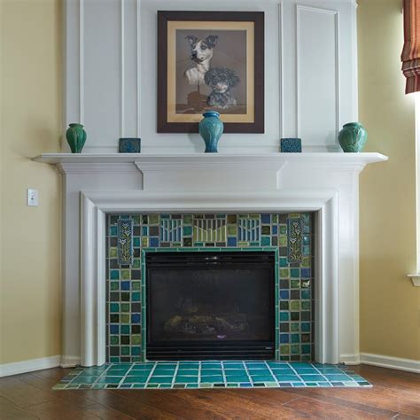 Vintage Tile Fireplace Surround Ideas at Warren Short blog