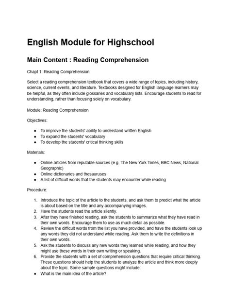 Image result for English Freshman Module