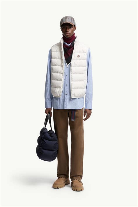 Chal plumífero Contrin Blanco - Chalecos de Hombre | Moncler ES