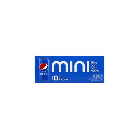 Pepsi Soda, Mini Cans, 7.5 Ounce (Two packs of 10) India | Ubuy