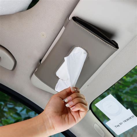Robustt Car Tissue Box Holder - Pack of 1 (Grey) | Reusable Tissue Box ...