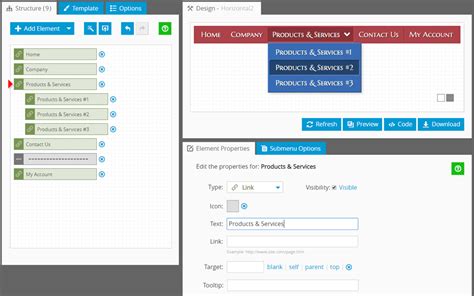 Tutorial Navigation Bar 的图像结果