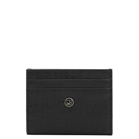 Multi Slots Leather Card Case - Black – Da Milano