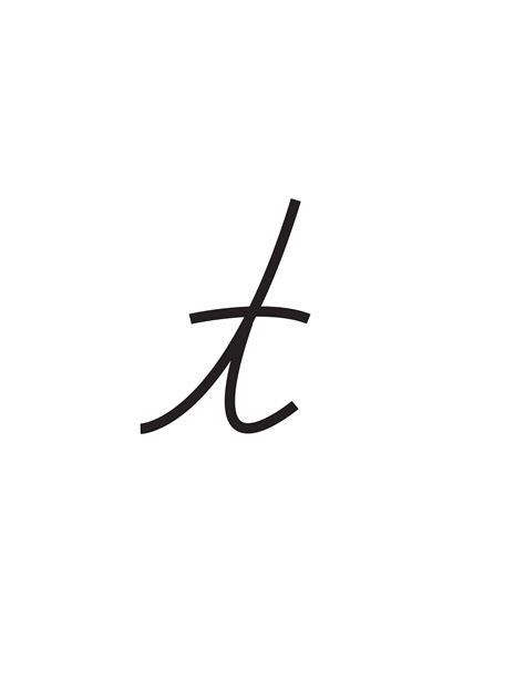 Cursive Lowercase T