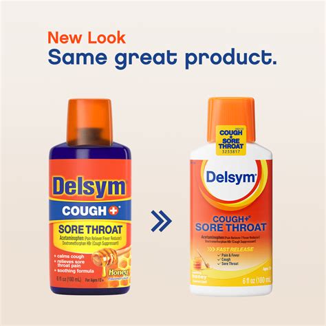 Delsym Cough Sore Throat Honey Flavored Liquid | Delsym